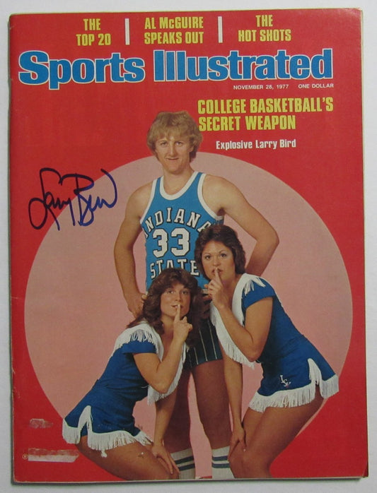 Larry Bird HOF Signed 11/28/1977 Sports Illustrated Magazine PSA/DNA 199057
