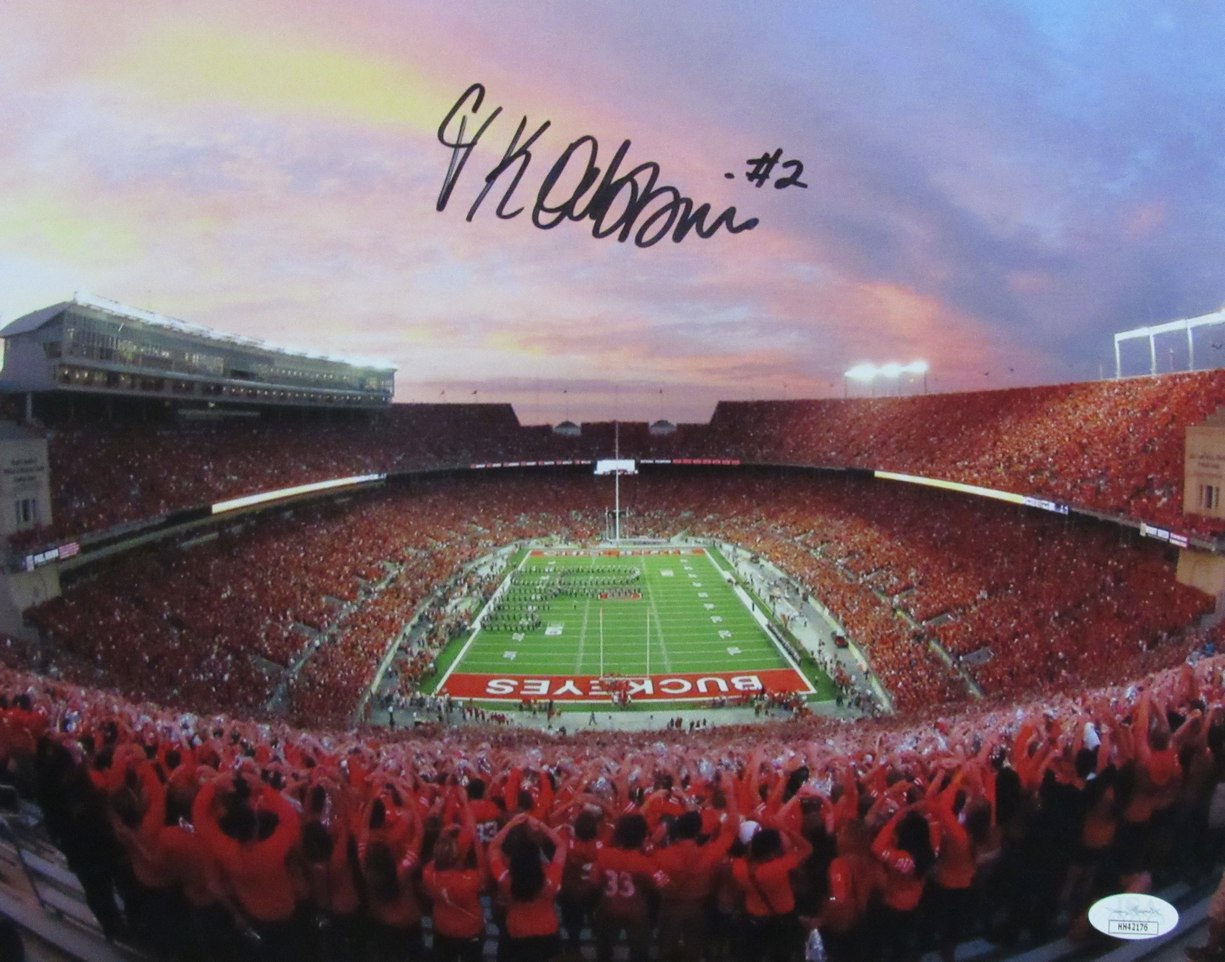 JK Dobbins Signed/Autographed 11x14 Photo Ohio State JSA 200098