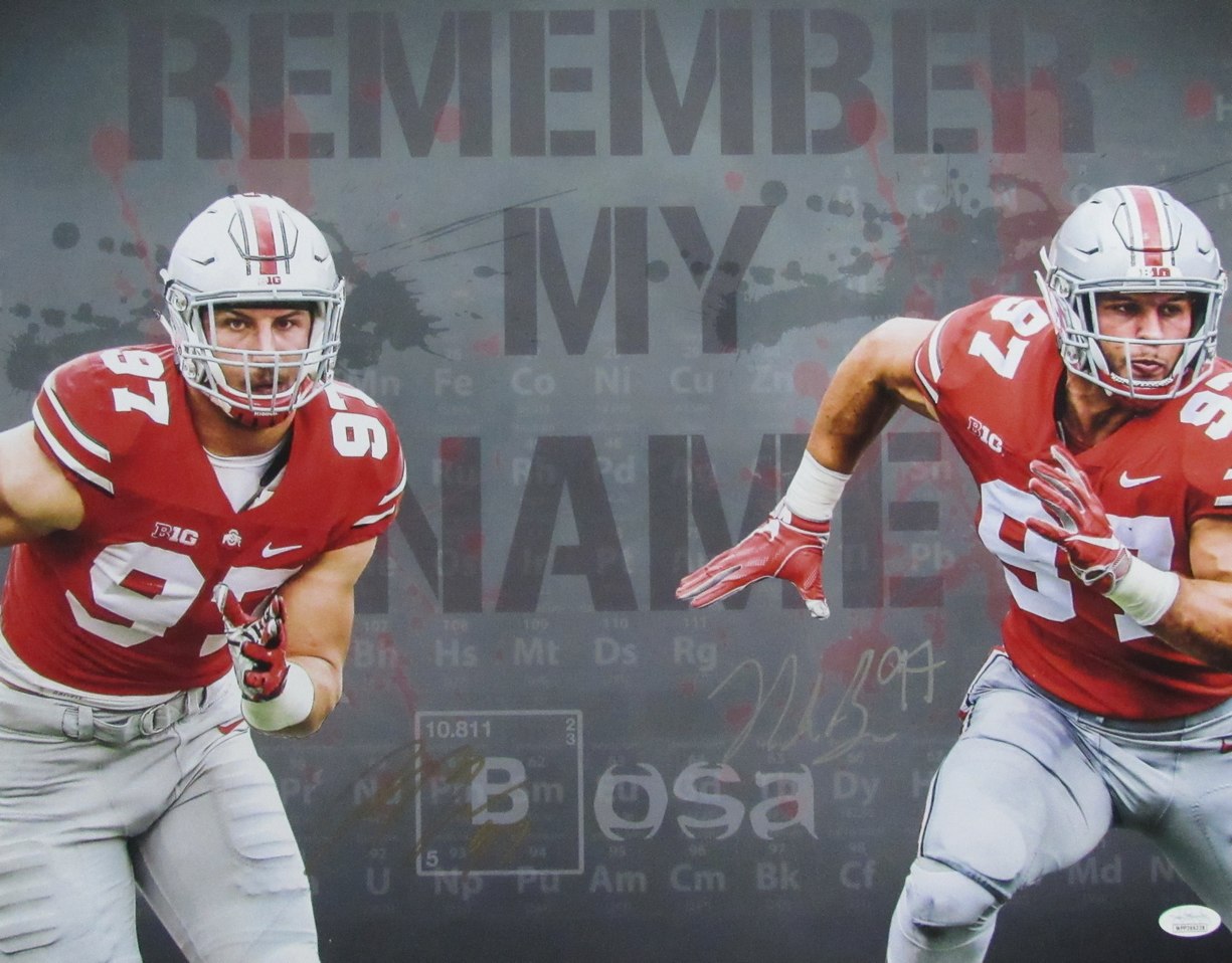 Nick Bosa/Joey Bosa Dual-Signed/Autographed 16x20 Photo Ohio State JSA 200097