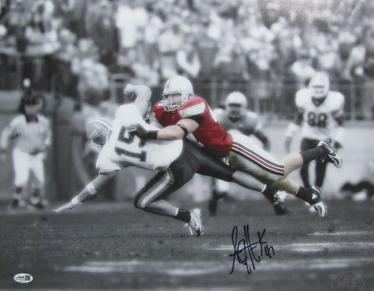 AJ Hawk Signed/Autographed 16x20 Photo Ohio State Buckeyes JSA 200109