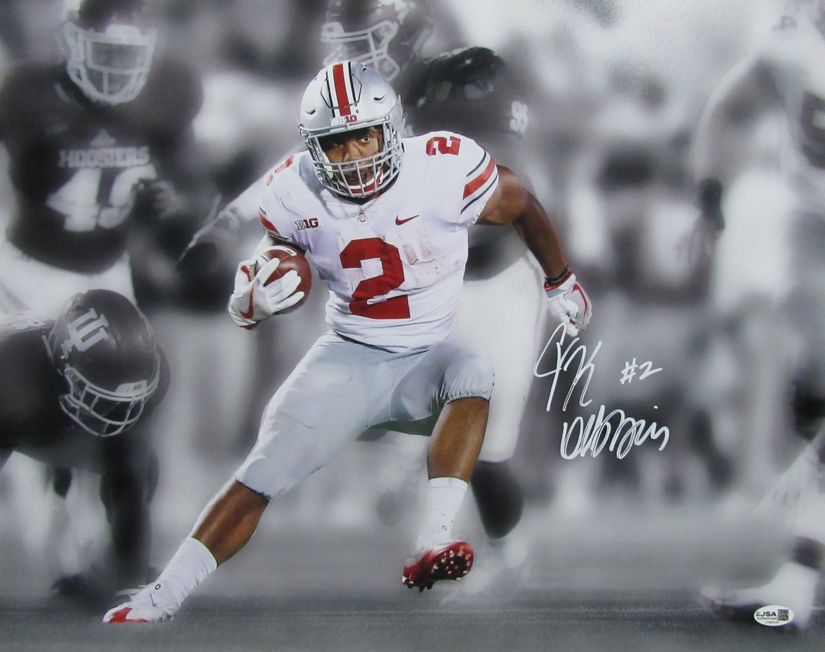 JK Dobbins Signed/Autographed 16x20 Photo Ohio State Buckeyes JSA 200114