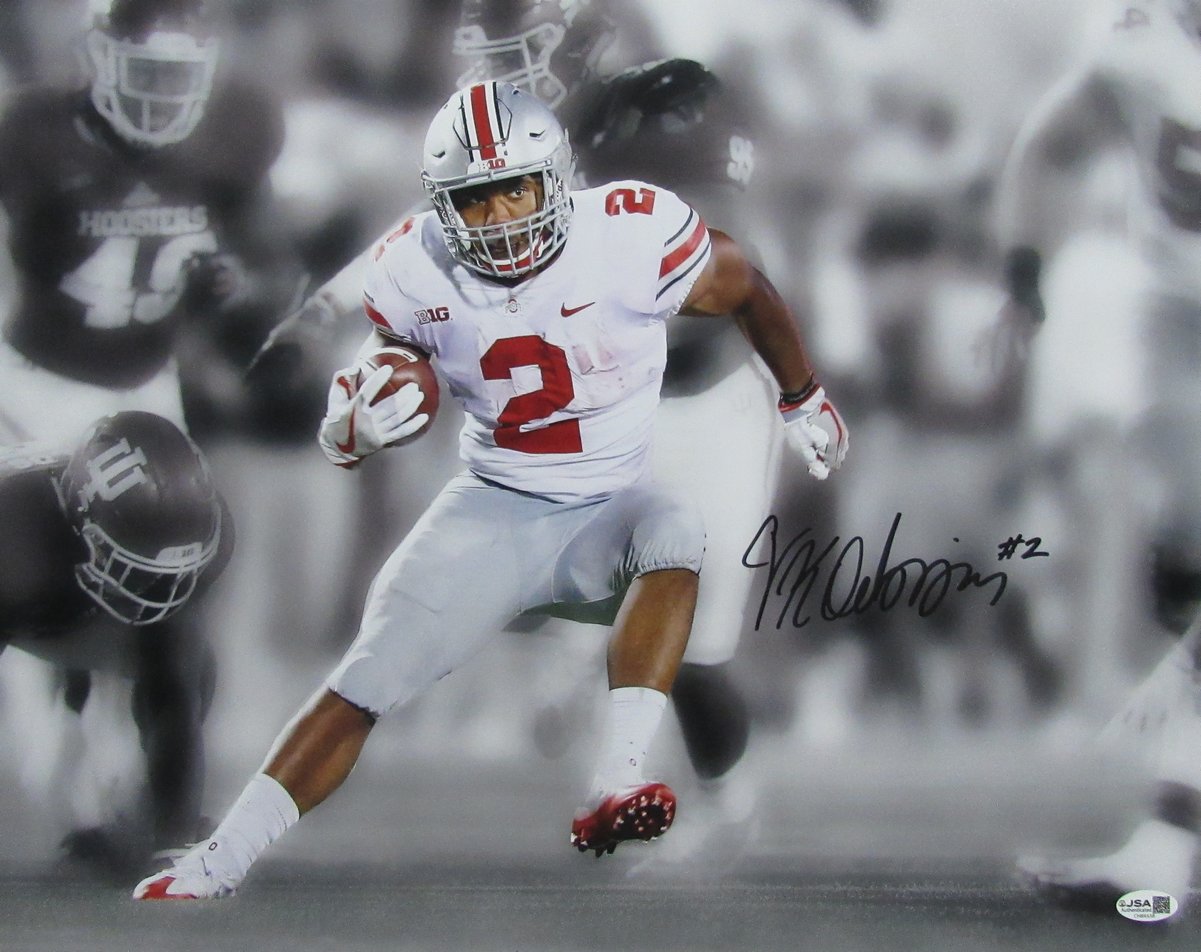 JK Dobbins Signed/Autographed 16x20 Photo Ohio State Buckeyes JSA 200115