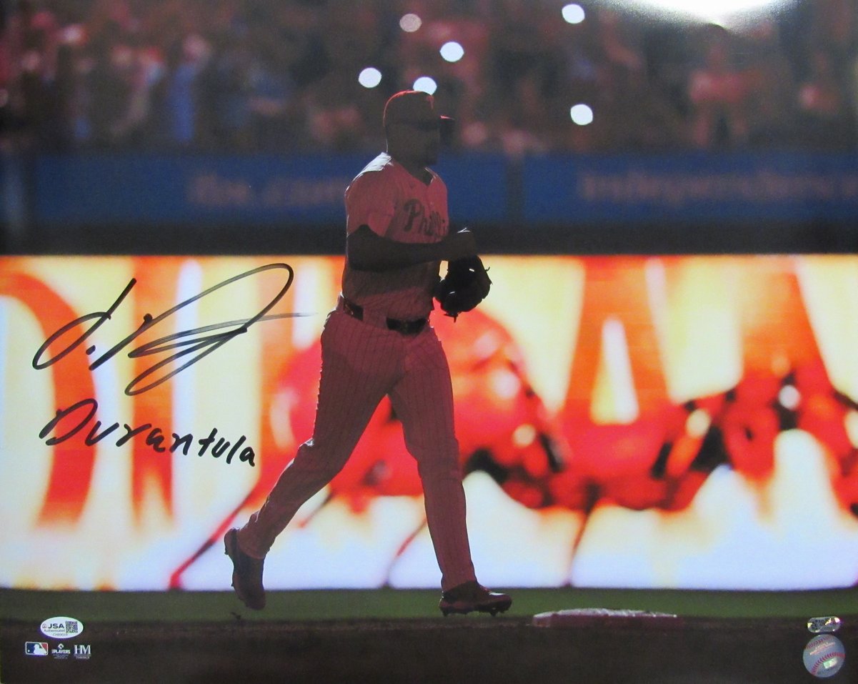 Jhoan Duran Signed/Inscribed "Durantula" 16x20 Photo Phillies JSA 200111