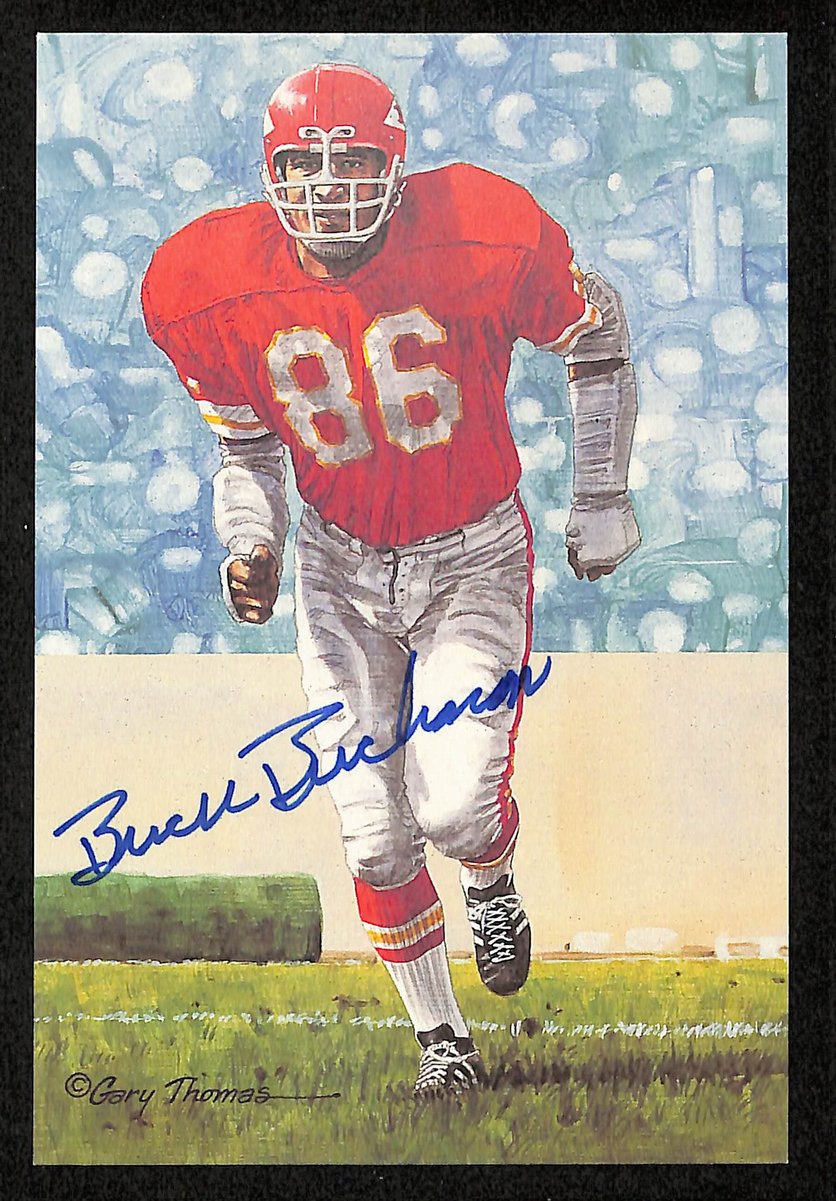 Buck Buchanan Signed/Auto 1991 GLAC/Goal Line Art Postcard Chiefs PSA/DNA 200346