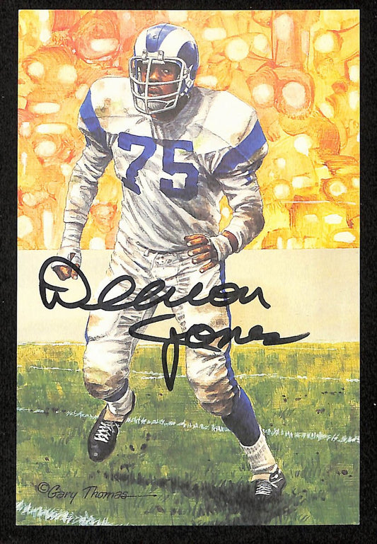 Deacon Jones Signed 1991 GLAC/Goal Line Art Postcard Rams PSA/DNA 200354