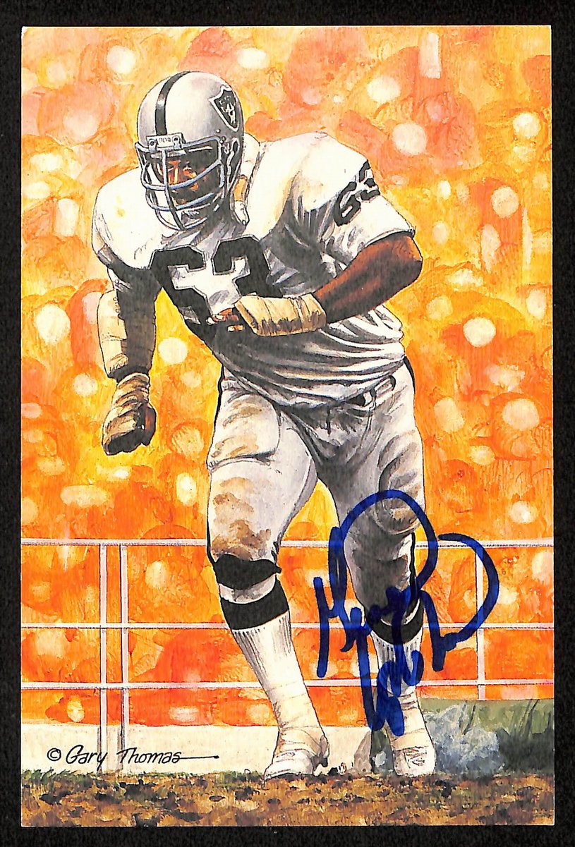 Gene Upshaw Signed/Auto 1997 GLAC/Goal Line Art Postcard Raiders PSA/DNA 200361