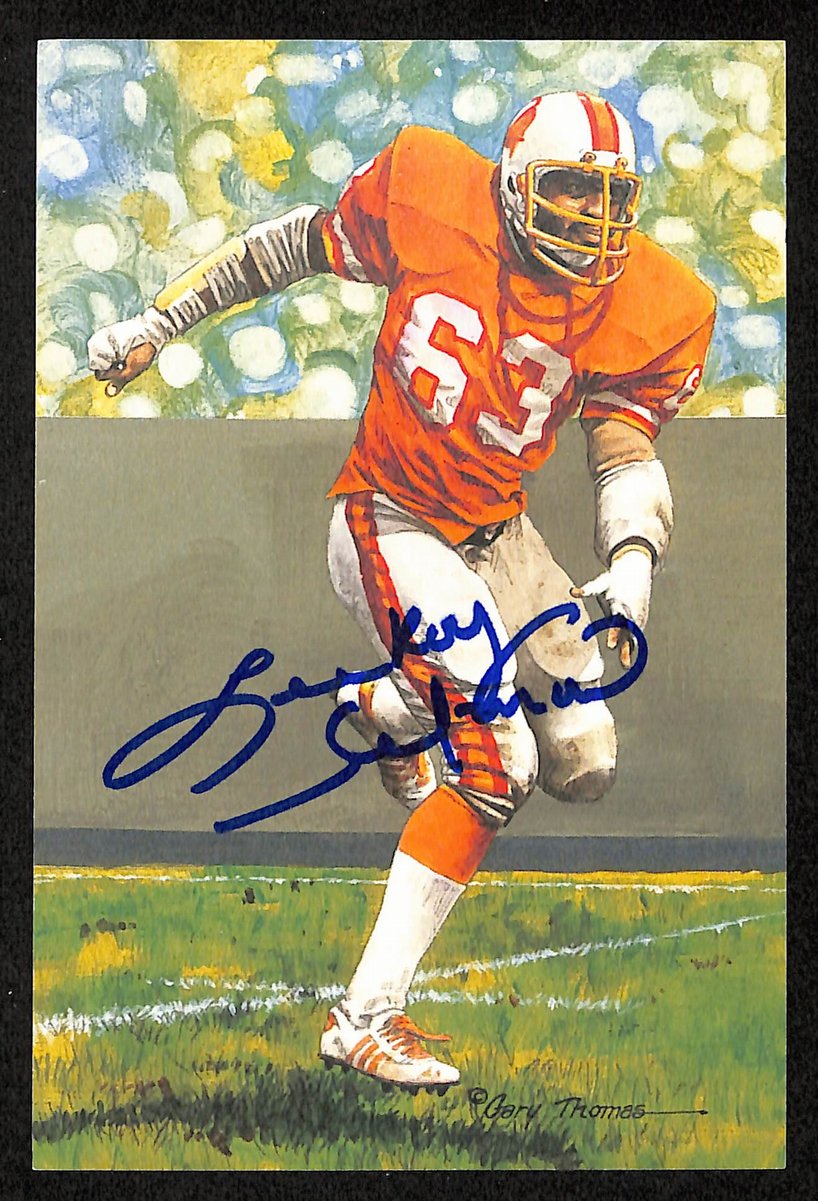 Lee Roy Selmon Signed/Auto 1995 GLAC/Goal Line Art Postcard Bucs PSA/DNA 200370