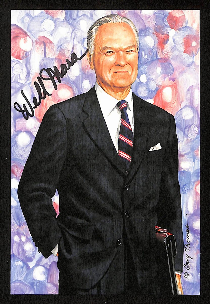 Wellington Mara Signed 1997 GLAC/Goal Line Art Postcard Giants PSA/DNA 200380