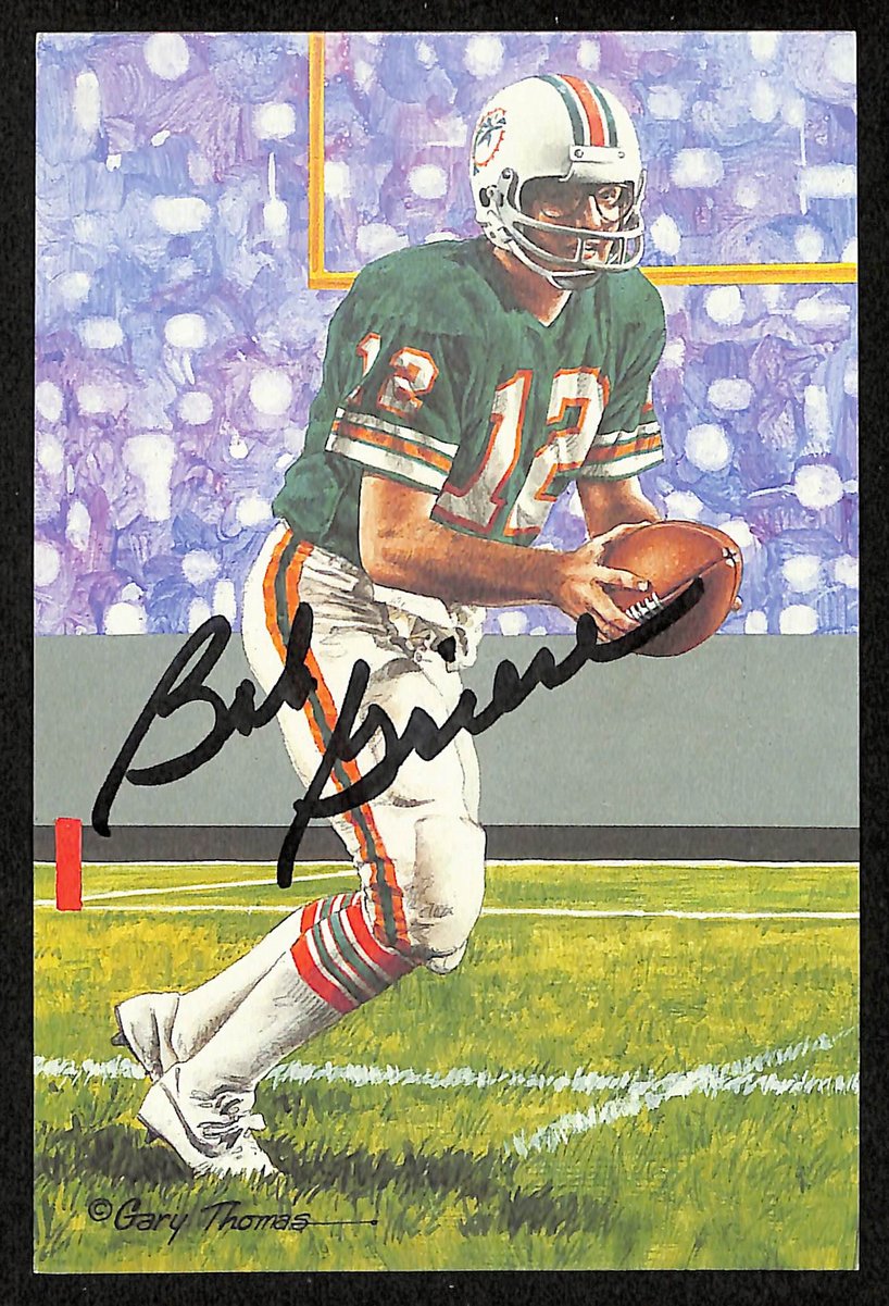 Bob Griese Signed/Auto 1992 GLAC/Goal Line Art Postcard Dolphins PSA/DNA 200286