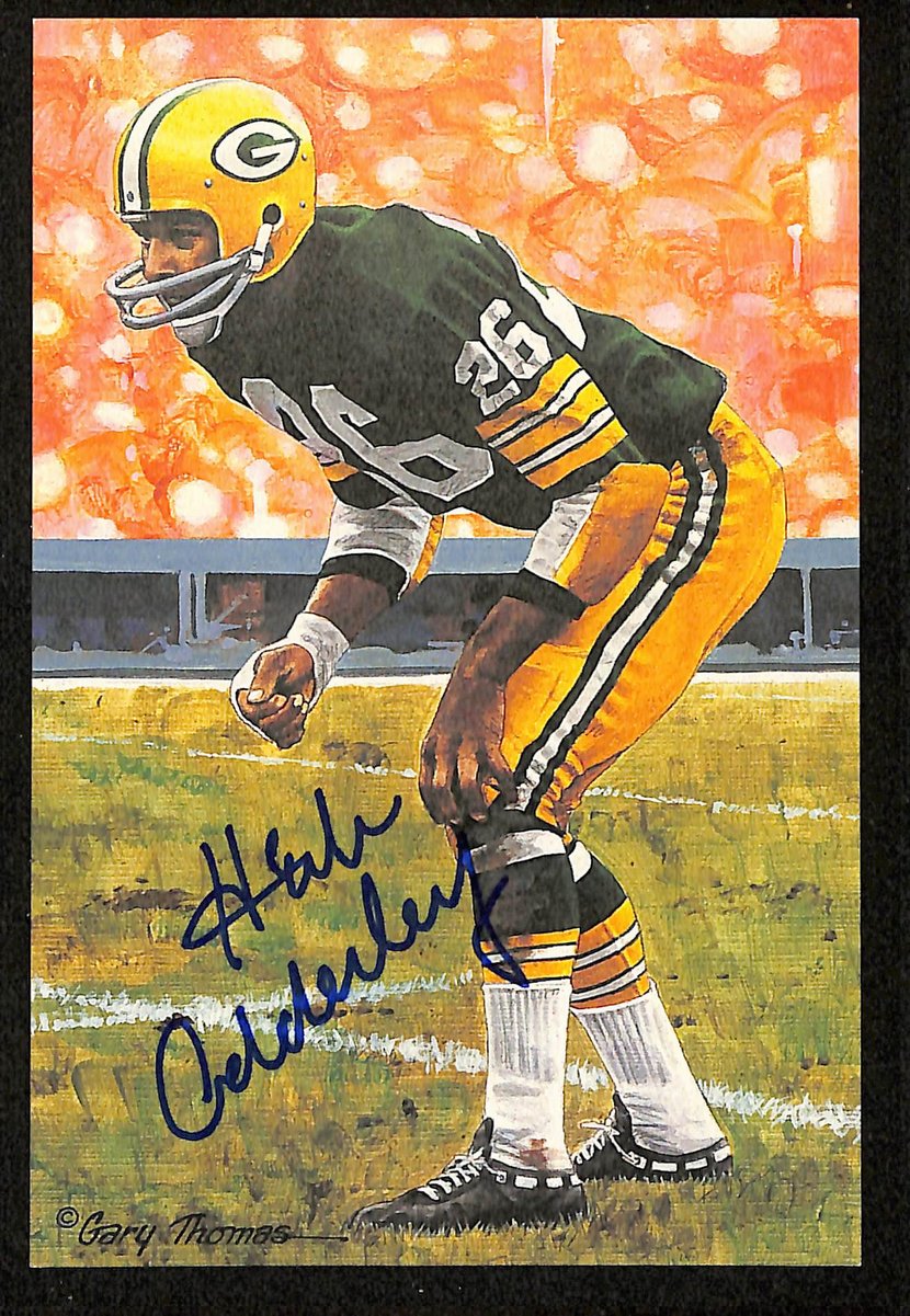 Herb Adderley Signed/Auto 1992 GLAC/Goal Line Art Postcard Packers JSA 200298
