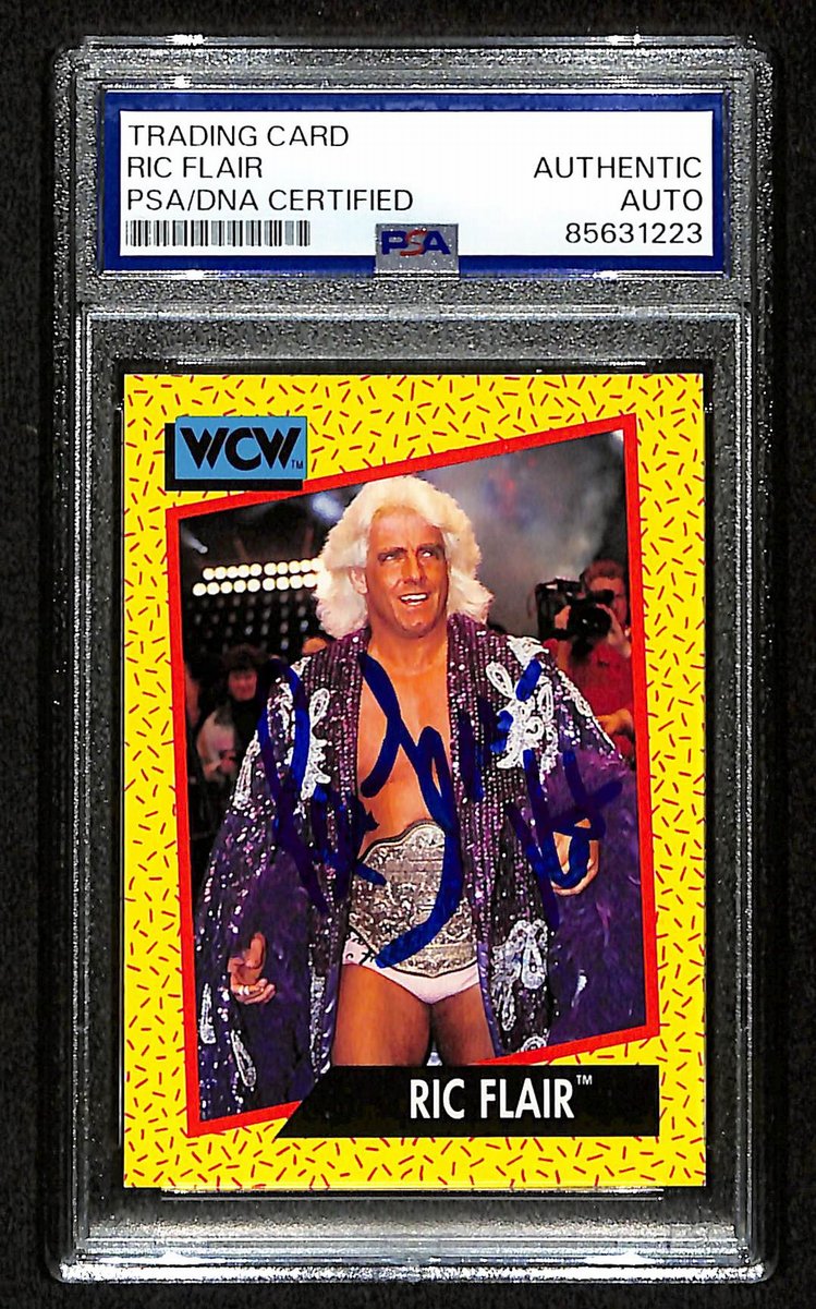 Ric Flair Signed/Inscribed 1991 Impel WCW Card #44 PSA/DNA 200397