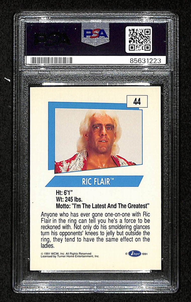 Ric Flair Signed/Inscribed 1991 Impel WCW Card #44 PSA/DNA 200397