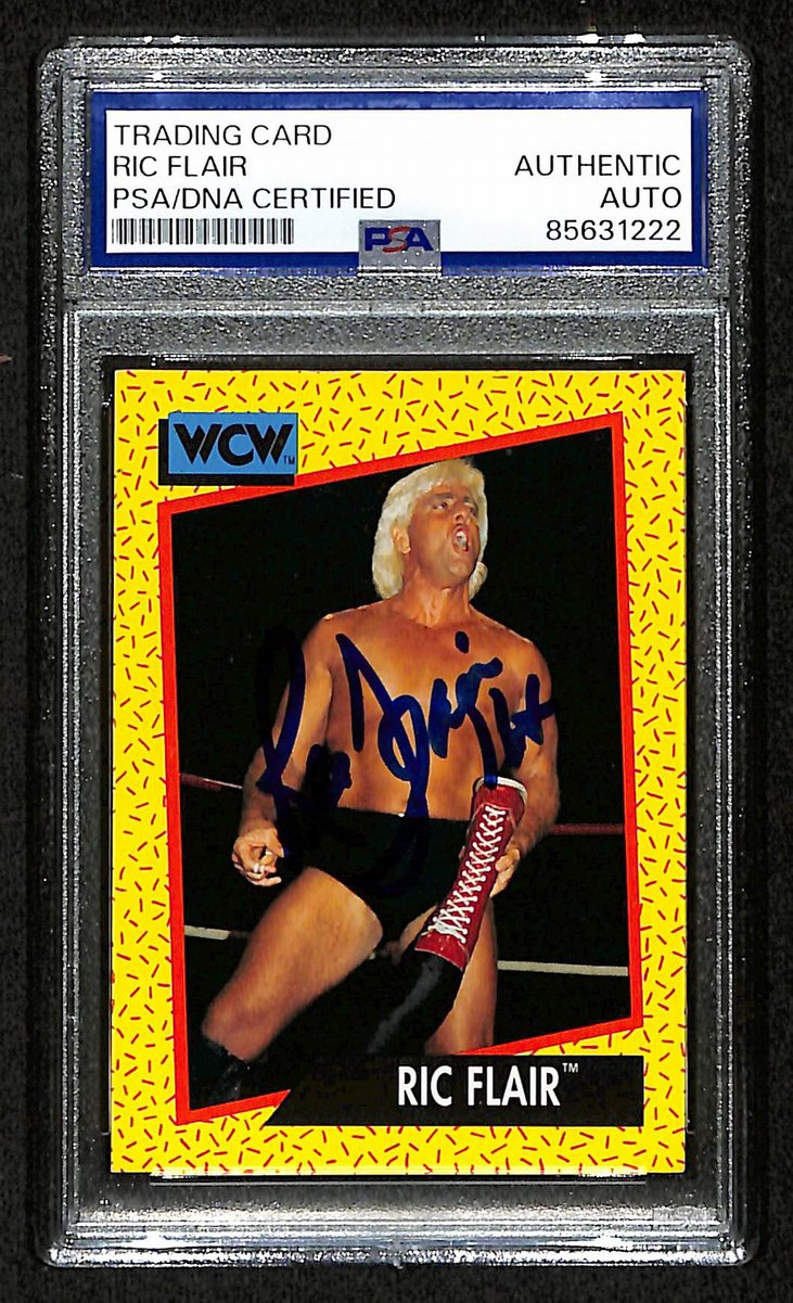 Ric Flair Signed/Inscribed 1991 Impel WCW Card #42 PSA/DNA 200398