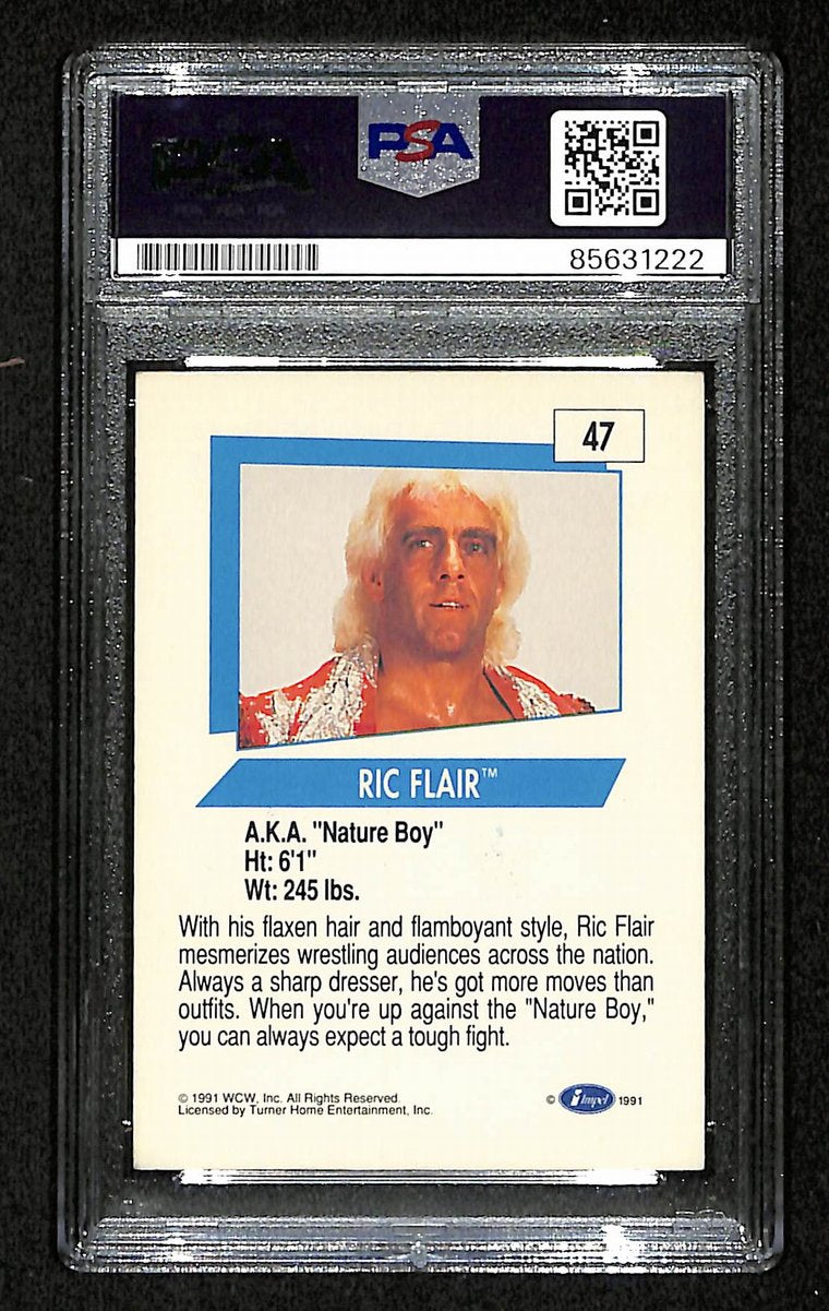 Ric Flair Signed/Inscribed 1991 Impel WCW Card #42 PSA/DNA 200398
