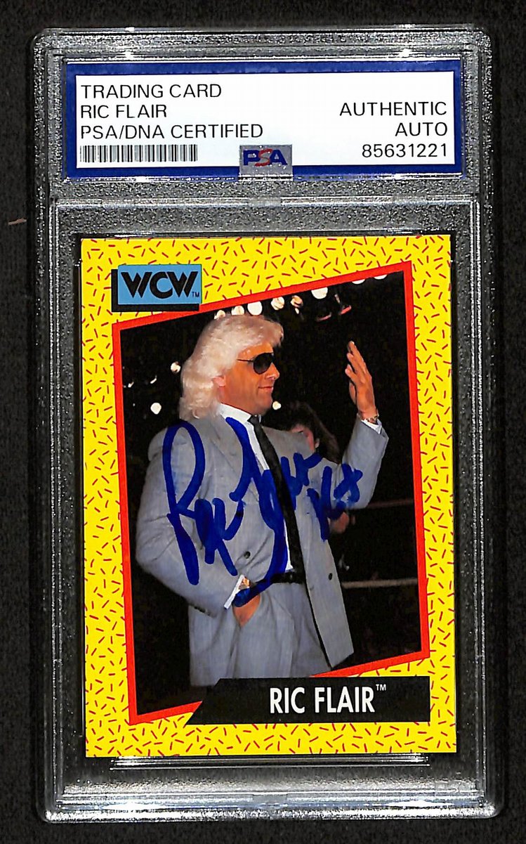 Ric Flair Signed/Inscribed 1991 Impel WCW Card #37 PSA/DNA 200399