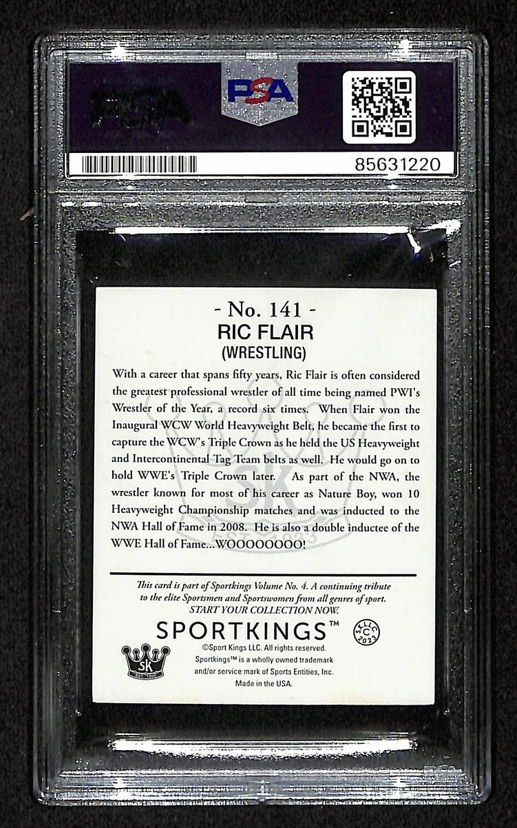 Ric Flair Signed/Inscribed 2023 SportKings WCW Card #141 PSA/DNA 200400