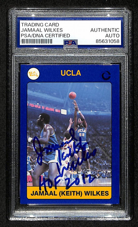 Jamaal Wilkes HOF Signed 1991 Collegiate Collection UCLA Card #37 PSA/DNA 200408