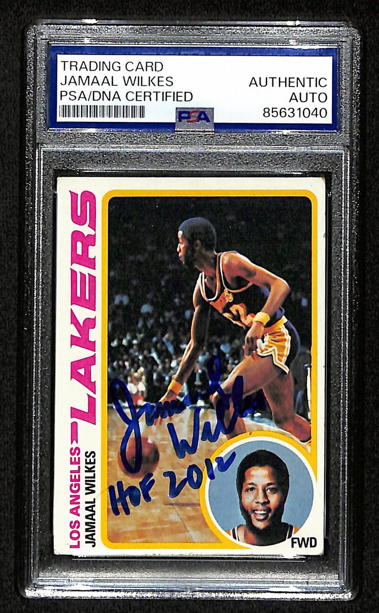 Jamaal Wilkes HOF Signed 1978 TOPPS Card #3 Los Angeles Lakers PSA/DNA 200409