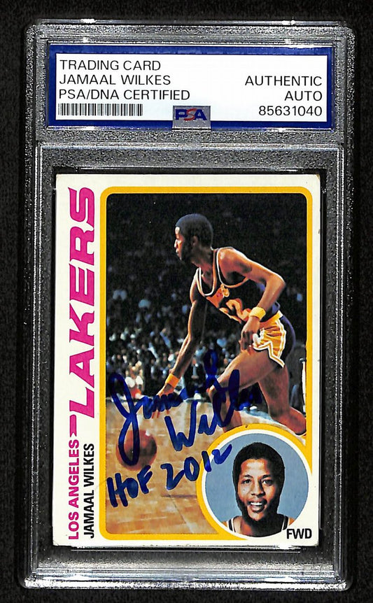 Jamaal Wilkes HOF Signed 1978 TOPPS Card #3 Los Angeles Lakers PSA/DNA 200409