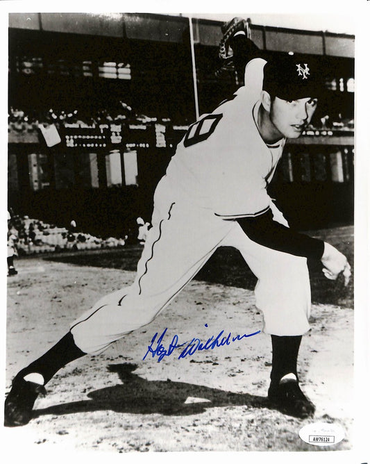 Hoyt Wilhelm HOF Signed/Autographed 8x10 Photo New York Giants JSA 200233
