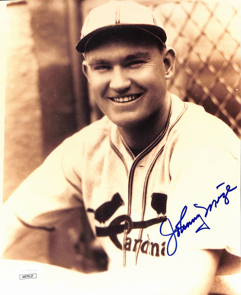 Johnny Mize HOF Signed/Autographed 8x10 Photo St. Louis Cardinals JSA 200236