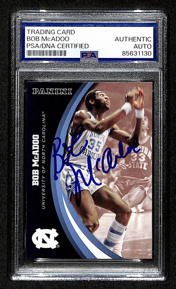 Bob McAdoo HOF Signed/Auto 2016 Panini Card #16 UNC PSA/DNA 200387