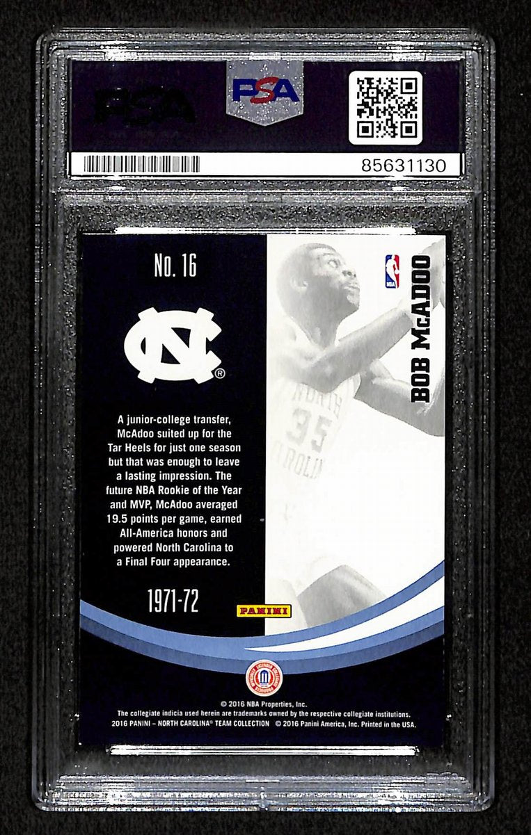 Bob McAdoo HOF Signed/Auto 2016 Panini Card #16 UNC PSA/DNA 200387