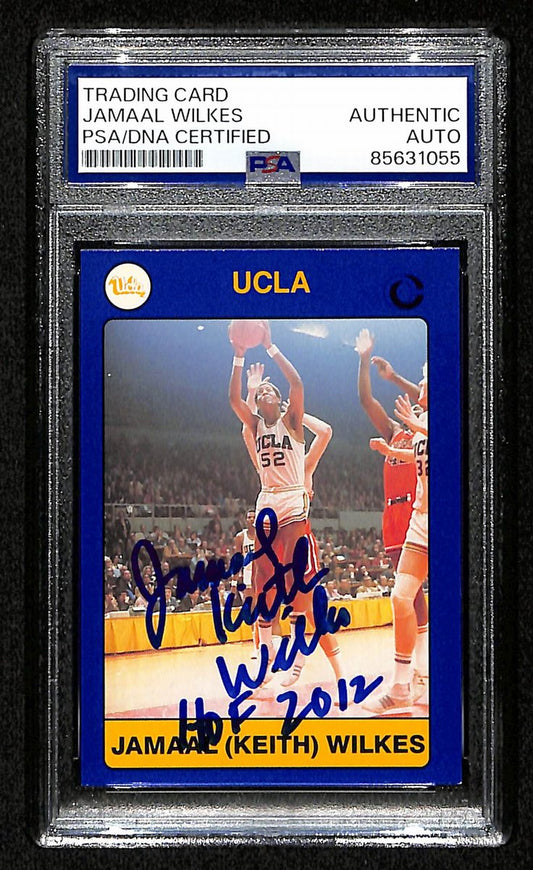 Jamaal Wilkes HOF Signed 1991 Collegiate Collection Card #73 UCLA PSA/DNA