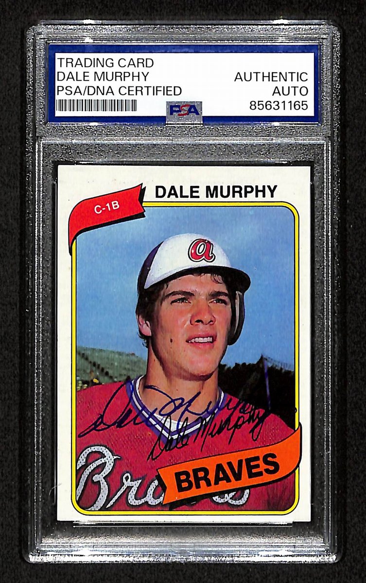 Dale Murphy Signed/Autographed 1980 TOPPS Card #274 Braves PSA/DNA 200395