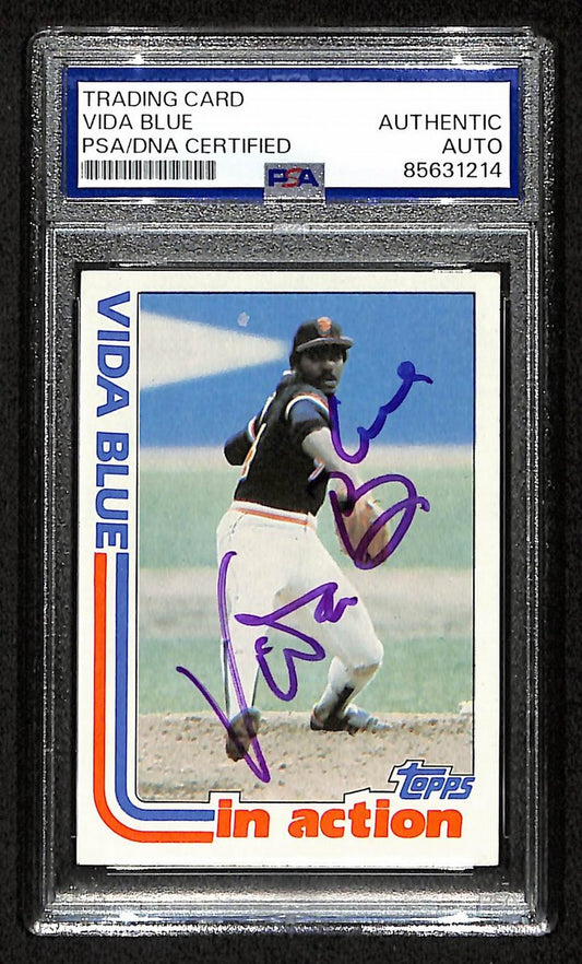 Vida Blue Signed/Autographed 1982 TOPPS Card #431 Giants PSA/DNA 200438
