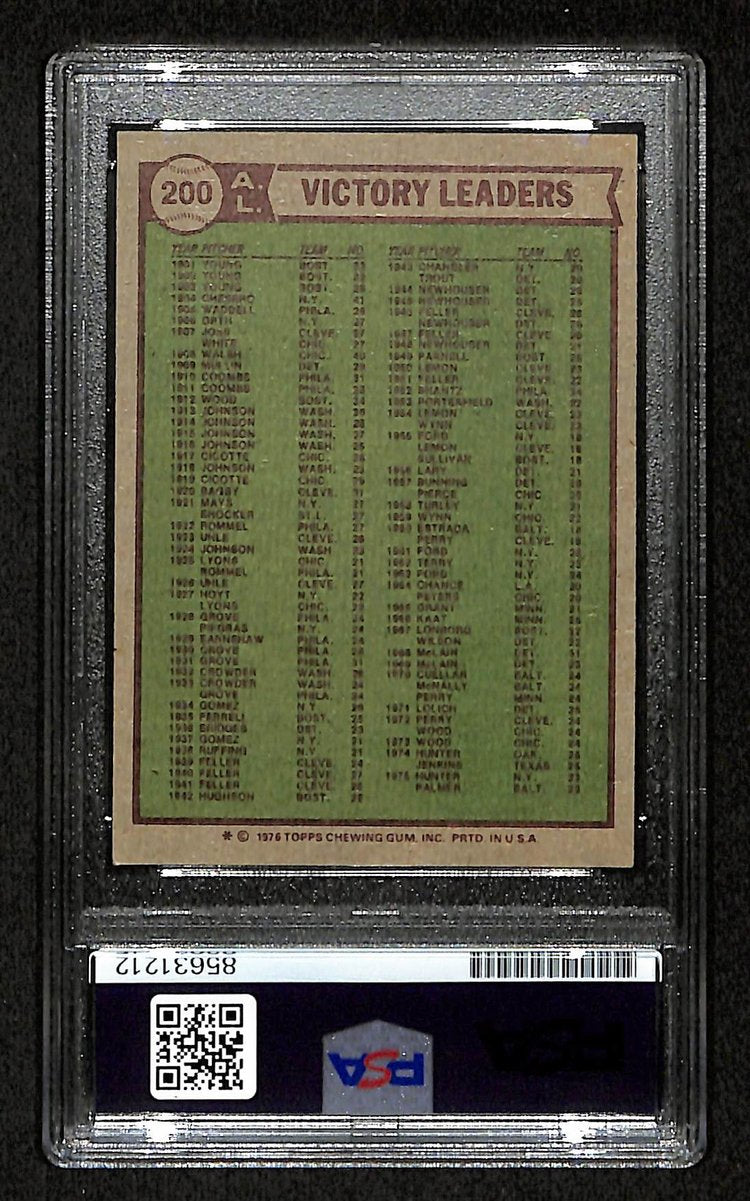 Vida Blue Signed/Autographed 1976 TOPPS Card #200 A's PSA/DNA 200440