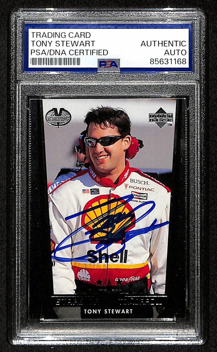 Tony Stewart Signed/Auto 1999 NASCAR Upper Deck Card #88 PSA/DNA 200473