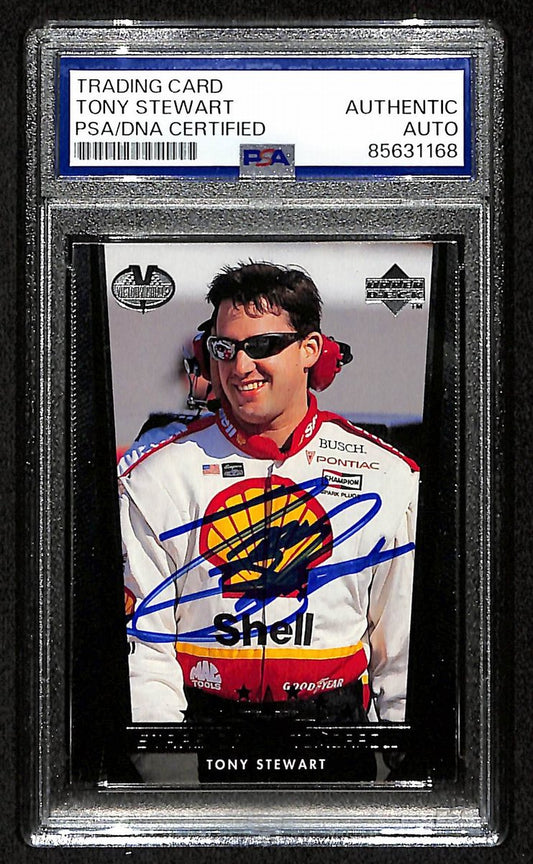 Tony Stewart Signed/Auto 1999 NASCAR Upper Deck Card #88 PSA/DNA 200473