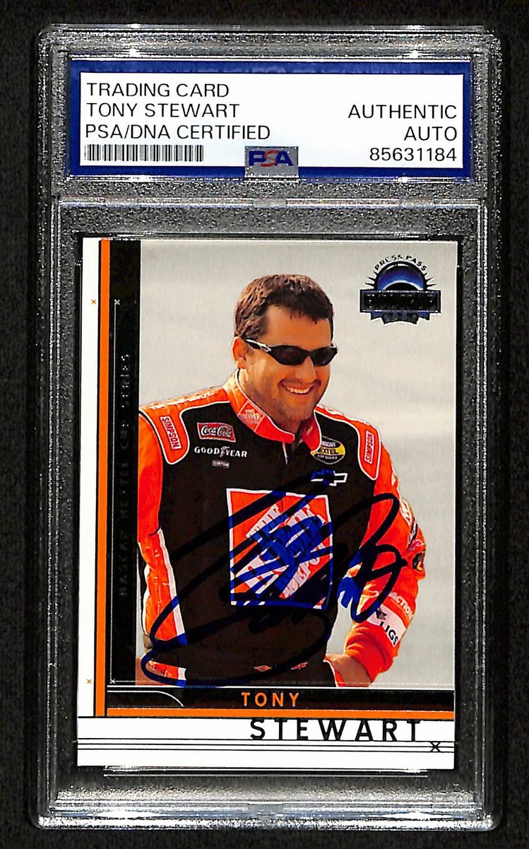 Tony Stewart Signed/Auto 2007 NASCAR Press Pass Card #11 PSA/DNA 200477