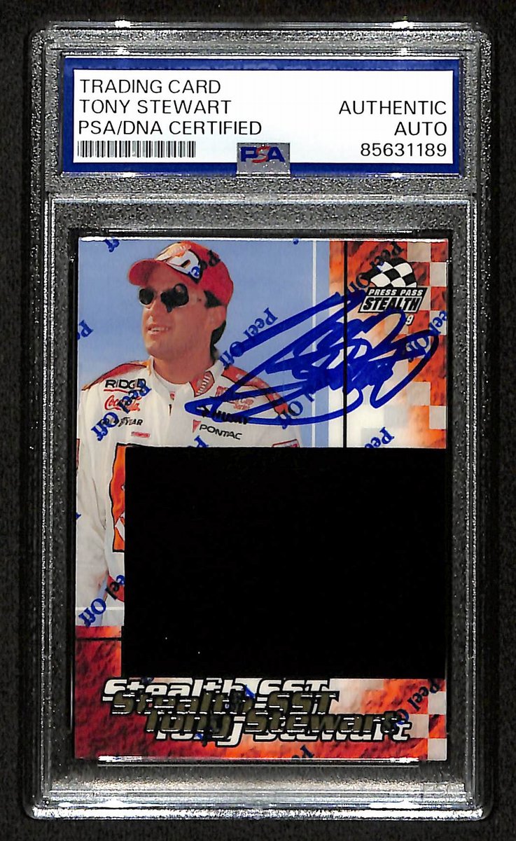 Tony Stewart Signed/Auto 1999 NASCAR Press Pass Card #SS 8/9 PSA/DNA 200480