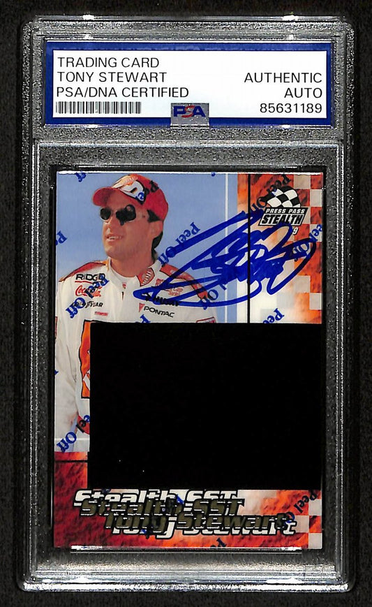 Tony Stewart Signed/Auto 1999 NASCAR Press Pass Card #SS 8/9 PSA/DNA 200480