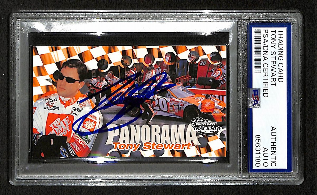 Tony Stewart Signed/Auto 2000 NASCAR Press Pass Card #P 36/36 PSA/DNA 200483