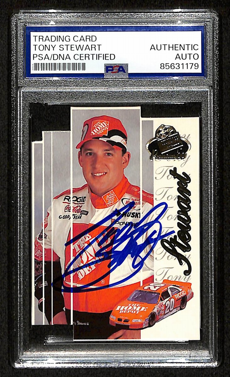Tony Stewart Signed/Auto 2000 NASCAR Press Pass Card #MM 1A/9 PSA/DNA 200484