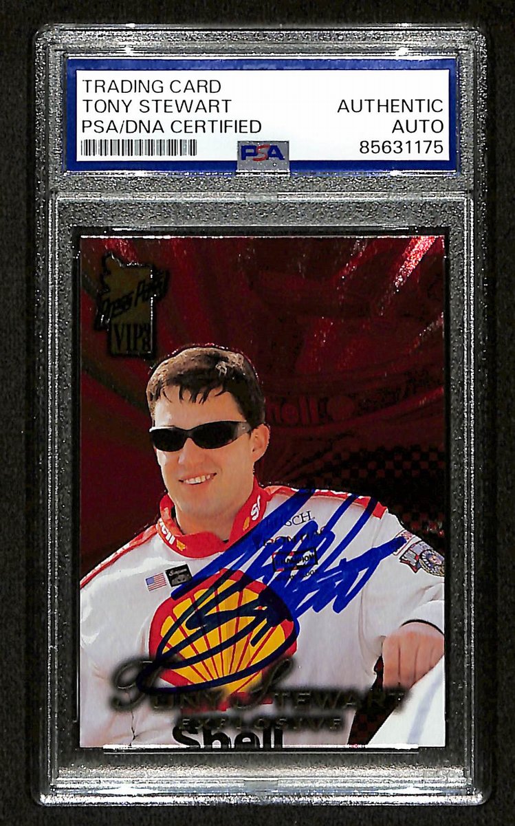 Tony Stewart Signed/Auto 1998 NASCAR Press Pass Card #36 PSA/DNA 200487