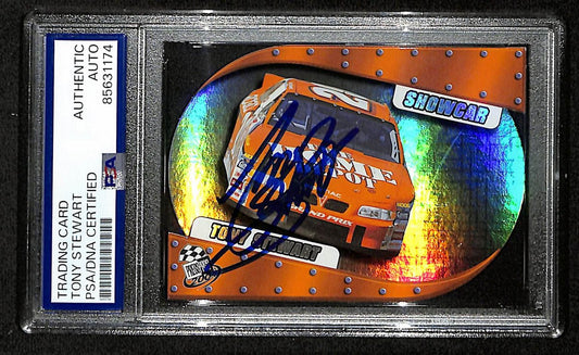 Tony Stewart Signed/Auto 2001 NASCAR Press Pass Card #S 10B/12 PSA/DNA 200488