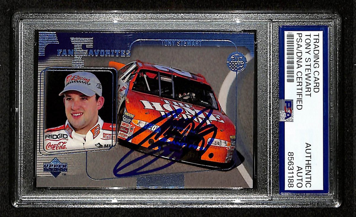 Tony Stewart Signed/Auto 1999 NASCAR Upper Deck Card #66 PSA/DNA 200492