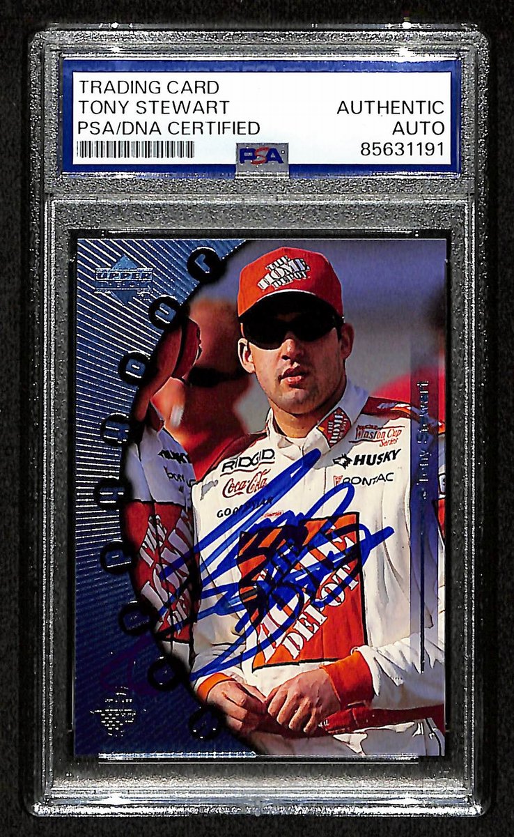 Tony Stewart Signed/Auto 1999 NASCAR Upper Deck Card #84 PSA/DNA 200493