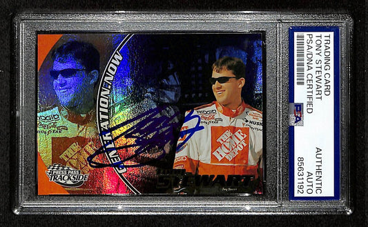 Tony Stewart Signed/Auto 2000 NASCAR Press Pass Card #GN 5/6 PSA/DNA 200494