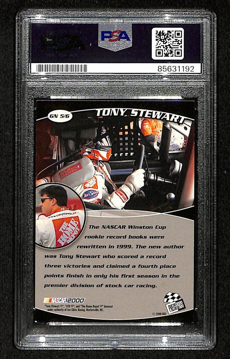 Tony Stewart Signed/Auto 2000 NASCAR Press Pass Card #GN 5/6 PSA/DNA 200494