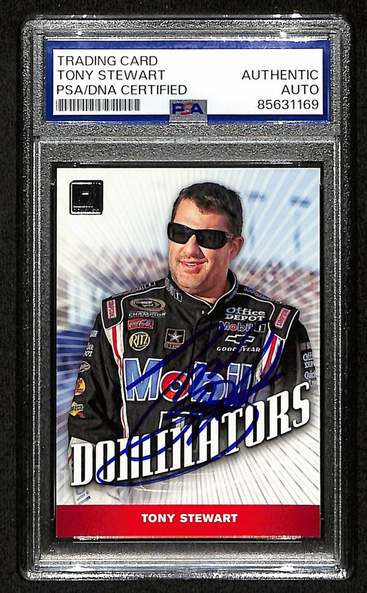 Tony Stewart Signed/Autographed 2020 NASCAR Panini Card #D2 PSA/DNA 200495