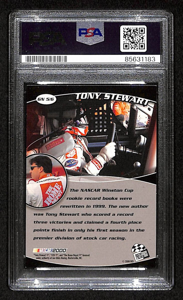 Tony Stewart Signed/Auto 2000 NASCAR Press Pass Card #GN 5/6 PSA/DNA 200496