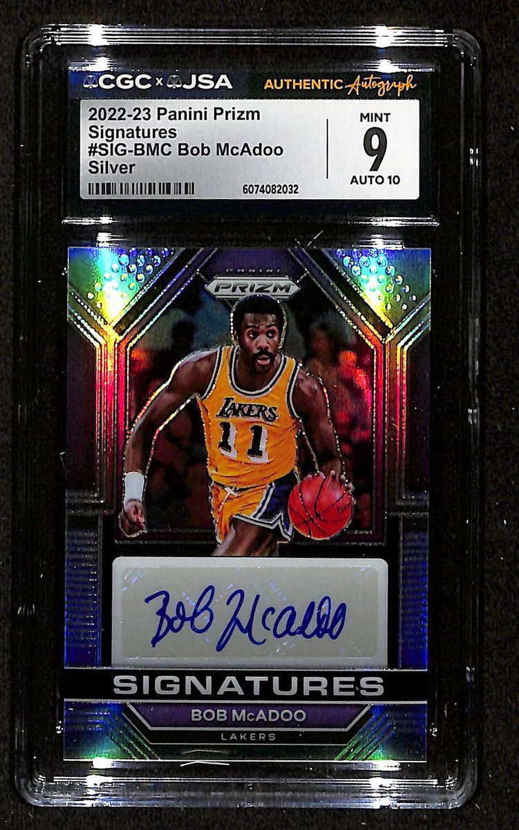 Bob McAdoo HOF Signed/Auto 2022-23 Panini Card #SIG-BMC Lakers CGC/JSA
