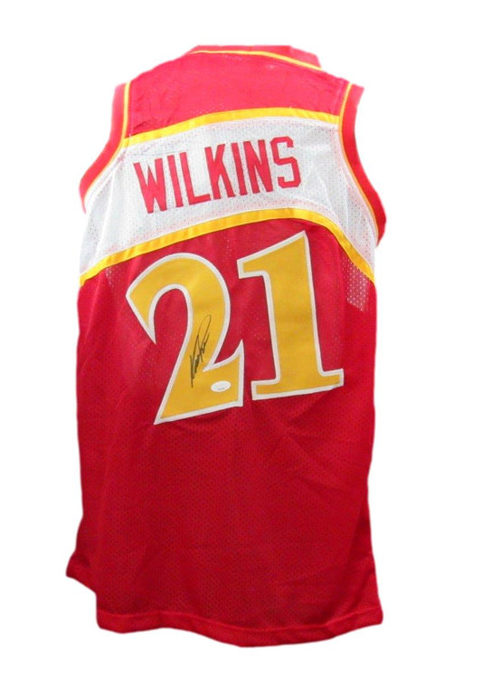 Dominique Wilkins HOF Autographed Custom Basketball Jersey Hawks JSA 200837