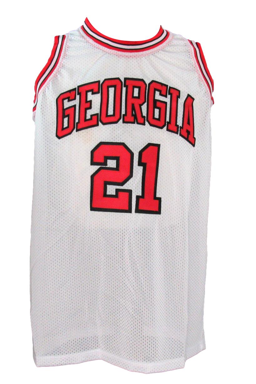 Dominique Wilkins Signed/Auto White Custom Basketball Jersey Georgia JSA 200839