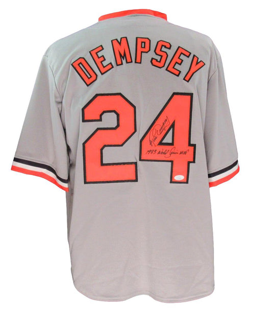 Rick Dempsey Signed/Inscribed Custom Baseball Jersey Orioles JSA 200841